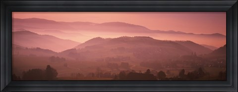 Framed High angle view of a forest, St. Peter, Black Forest, Germany Print