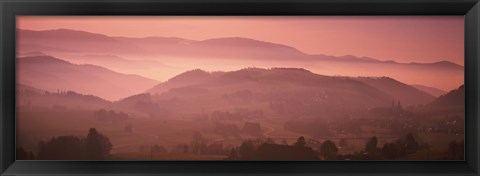 Framed High angle view of a forest, St. Peter, Black Forest, Germany Print