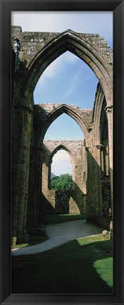 Framed Low angle view of an archway, Bolton Abbey, Yorkshire, England Print