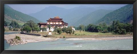 Framed Punakha Dzong, Punakha, Bhutan Print