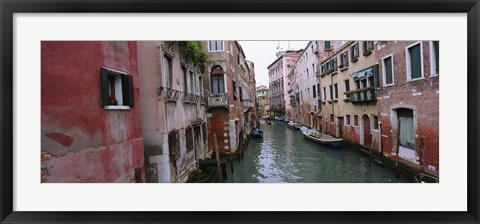 Framed Buildings on both sides of a canal, Grand Canal, Venice, Italy Print