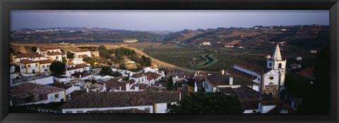 Framed High angle view of a city, Portugal Print
