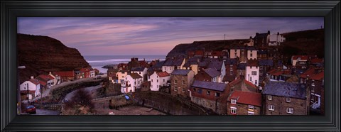 Framed Staithes, North Yorkshire, England, United Kingdom Print