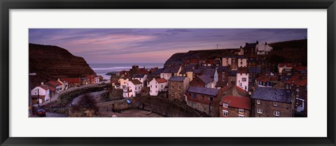 Framed Staithes, North Yorkshire, England, United Kingdom Print