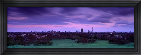 Framed Building In A City Near A Park, Primrose Hill, London, England, United Kingdom Print