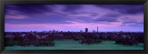 Framed Building In A City Near A Park, Primrose Hill, London, England, United Kingdom Print