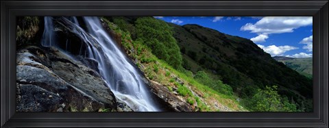Framed Water Flowing Over Rocks, Sourmilk Gill, Borrowdale, English Lake District, Cumbria, England, United Kingdom Print