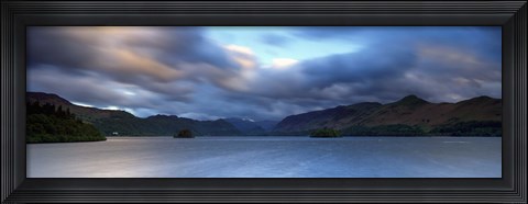 Framed Storm Clouds Over A Lake, Derwent Water, Cumbria, England, United Kingdom Print