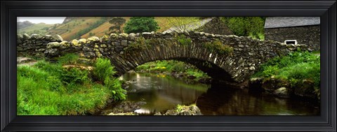 Framed Stone Bridge Over A Canal, Watendlath Bridge, Lake District, Cumbria, England, United Kingdom Print