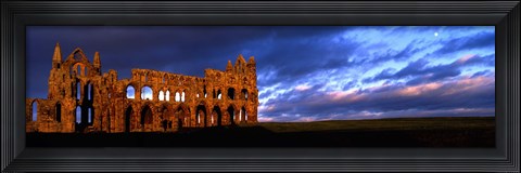 Framed Ruins Of A Church, Whitby Abbey, Whitby, North Yorkshire, England, United Kingdom Print