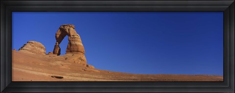 Framed Low angle view of a natural arch, Delicate arch, Arches National Park, Utah, USA Print