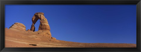 Framed Low angle view of a natural arch, Delicate arch, Arches National Park, Utah, USA Print