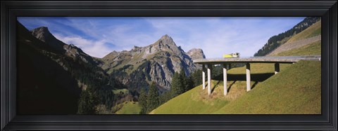 Framed Mountain Pass Bridge, Austria Print