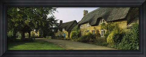 Framed Cottage in a village, Hidcote Bartrim, Gloucestershire, England Print