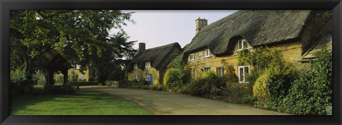 Framed Cottage in a village, Hidcote Bartrim, Gloucestershire, England Print