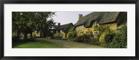 Framed Cottage in a village, Hidcote Bartrim, Gloucestershire, England Print