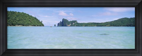 Framed Hills in the ocean, Loh Dalum Bay, Ko Phi Phi Don, Phi Phi Islands, Thailand Print