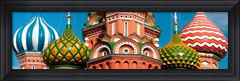Framed Mid section view of a cathedral, St. Basil&#39;s Cathedral, Red Square, Moscow, Russia Print