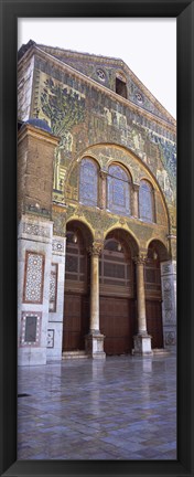 Framed Mosaic facade of a mosque, Umayyad Mosque, Damascus, Syria Print