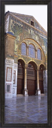 Framed Mosaic facade of a mosque, Umayyad Mosque, Damascus, Syria Print