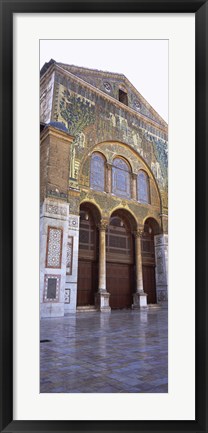 Framed Mosaic facade of a mosque, Umayyad Mosque, Damascus, Syria Print