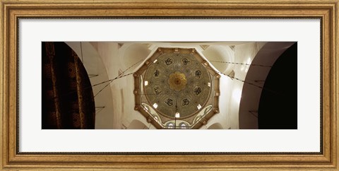 Framed Low angle view of ceiling in a mosque, Umayyad Mosque, Damascus, Syria Print