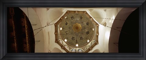 Framed Low angle view of ceiling in a mosque, Umayyad Mosque, Damascus, Syria Print