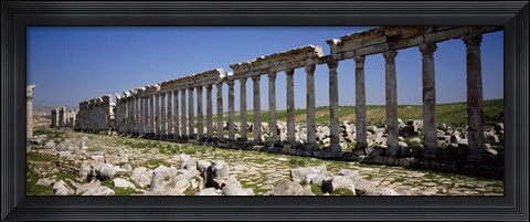 Framed Row of Columns, Cardo Maximus, Apamea, Syria Print