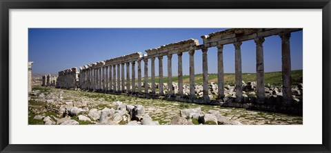 Framed Row of Columns, Cardo Maximus, Apamea, Syria Print