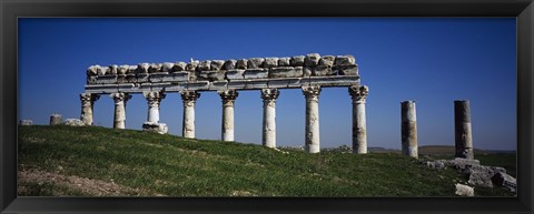 Framed Columns on a landscape, Apamea, Syria Print