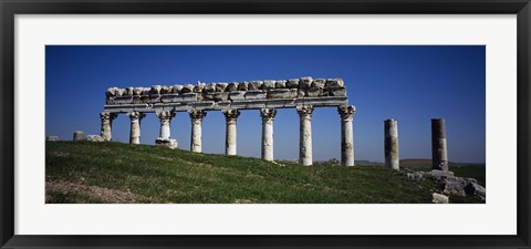 Framed Columns on a landscape, Apamea, Syria Print