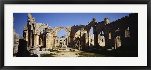 Framed St. Simeon The Stylite Abbey, Aleppo, Syria Print