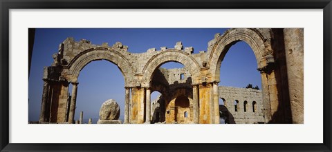 Framed Old ruins of a church, St. Simeon Church, Aleppo, Syria Print