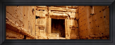 Framed Interiors of Cella the hollies part of a temple, Palmyra, Syria Print