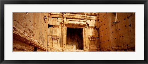 Framed Interiors of Cella the hollies part of a temple, Palmyra, Syria Print