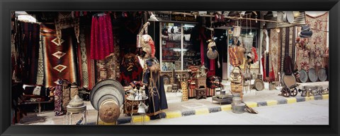 Framed Group of objects in a market, Palmyra, Syria Print