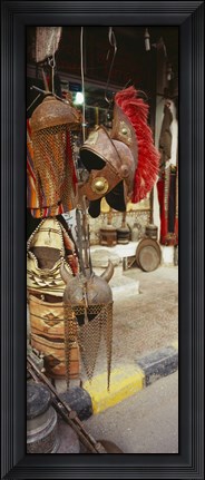 Framed Souvenirs displayed in a market, Palmyra, Syria Print