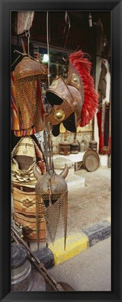 Framed Souvenirs displayed in a market, Palmyra, Syria Print