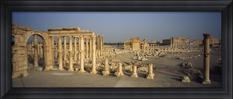 Framed Old ruins of a temple, Temple Of Bel, Palmyra, Syria Print
