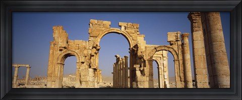 Framed Old Stone Ruins in Palmyra, Syria Print