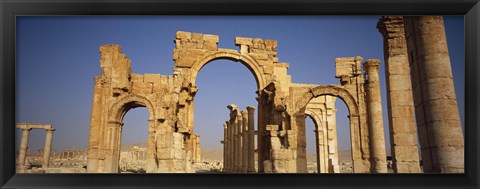 Framed Old Stone Ruins in Palmyra, Syria Print