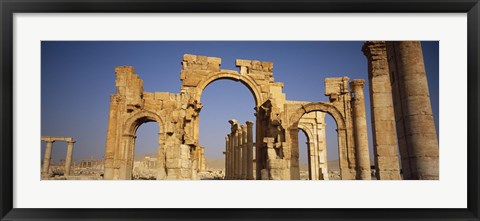 Framed Old Stone Ruins in Palmyra, Syria Print