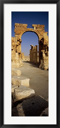 Framed Old Ruins Palmyra, Syria (vertical) Print