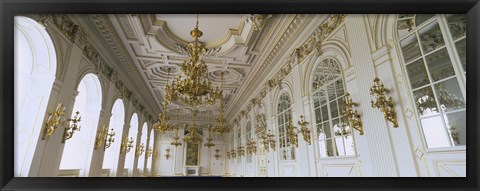 Framed Interiors of a palace, Old Royal Palace, Prague, Czech Republic Print