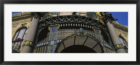 Framed Municipal House, Prague, Czech Republic Print