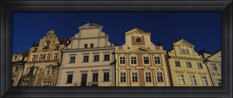 Framed Low angle view of buildings, Prague Old Town Square, Old Town, Prague, Czech Republic Print