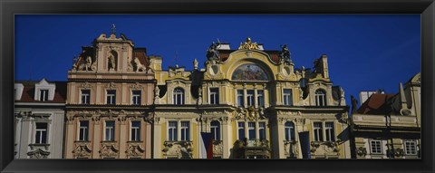 Framed High section view of buildings, Prague Old Town Square, Old Town, Prague, Czech Republic Print