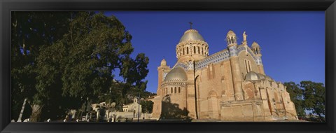 Framed Low angle view of a church, Notre Dame D&#39;Afrique, Algiers, Algeria Print