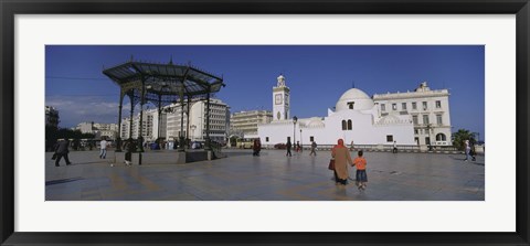 Framed Jamaa-El-Jedid, Algiers, Algeria Print