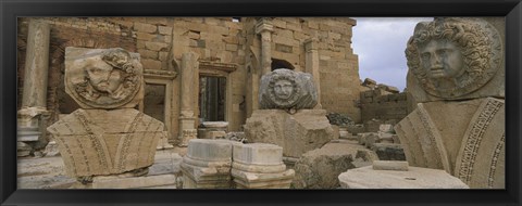 Framed Statues in Leptis Magna, Libya Print